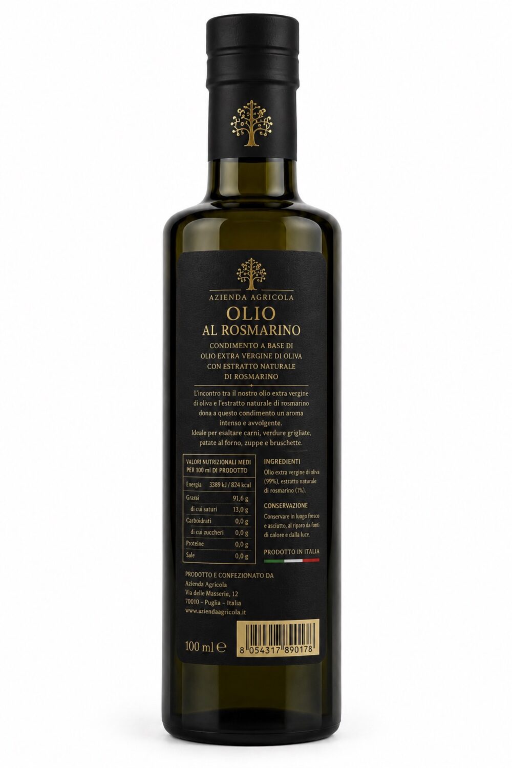 Olio Extra Vergine di Oliva al Rosmarino 100 ml